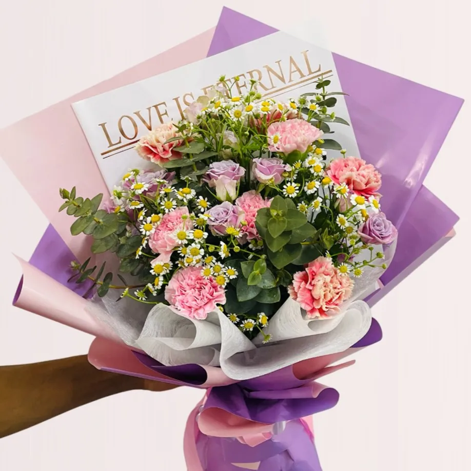 Pink Carnation Floral Bundle