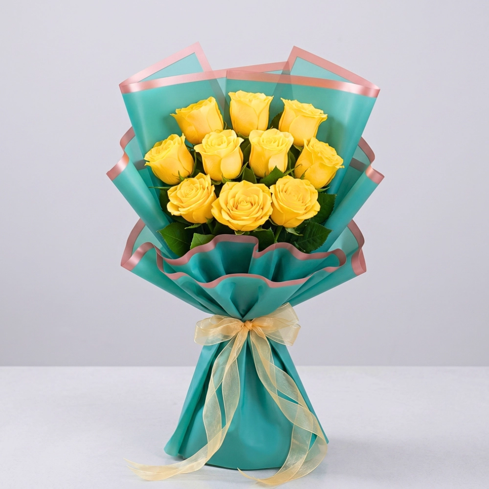 Beautiful Yellow Rose Bouquet in UAE