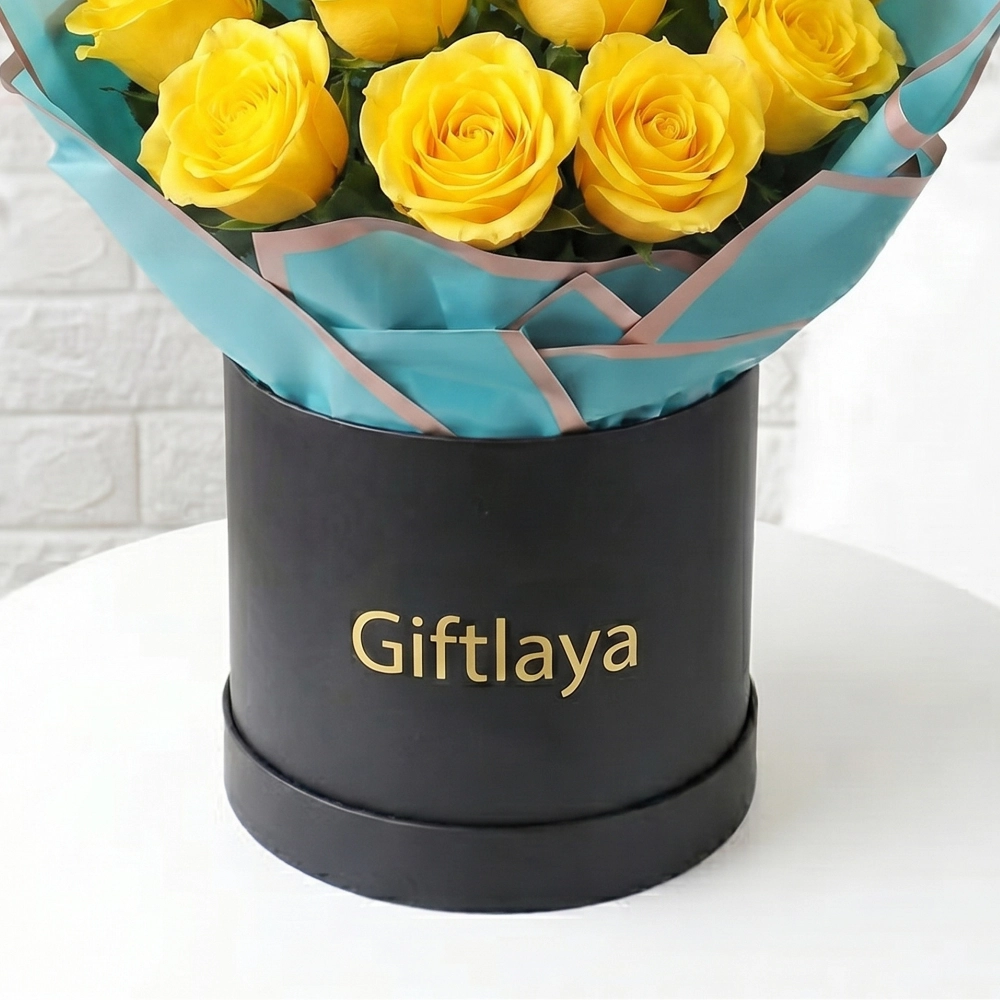 Luxury Yellow Roses Gift Bouquet in UAE