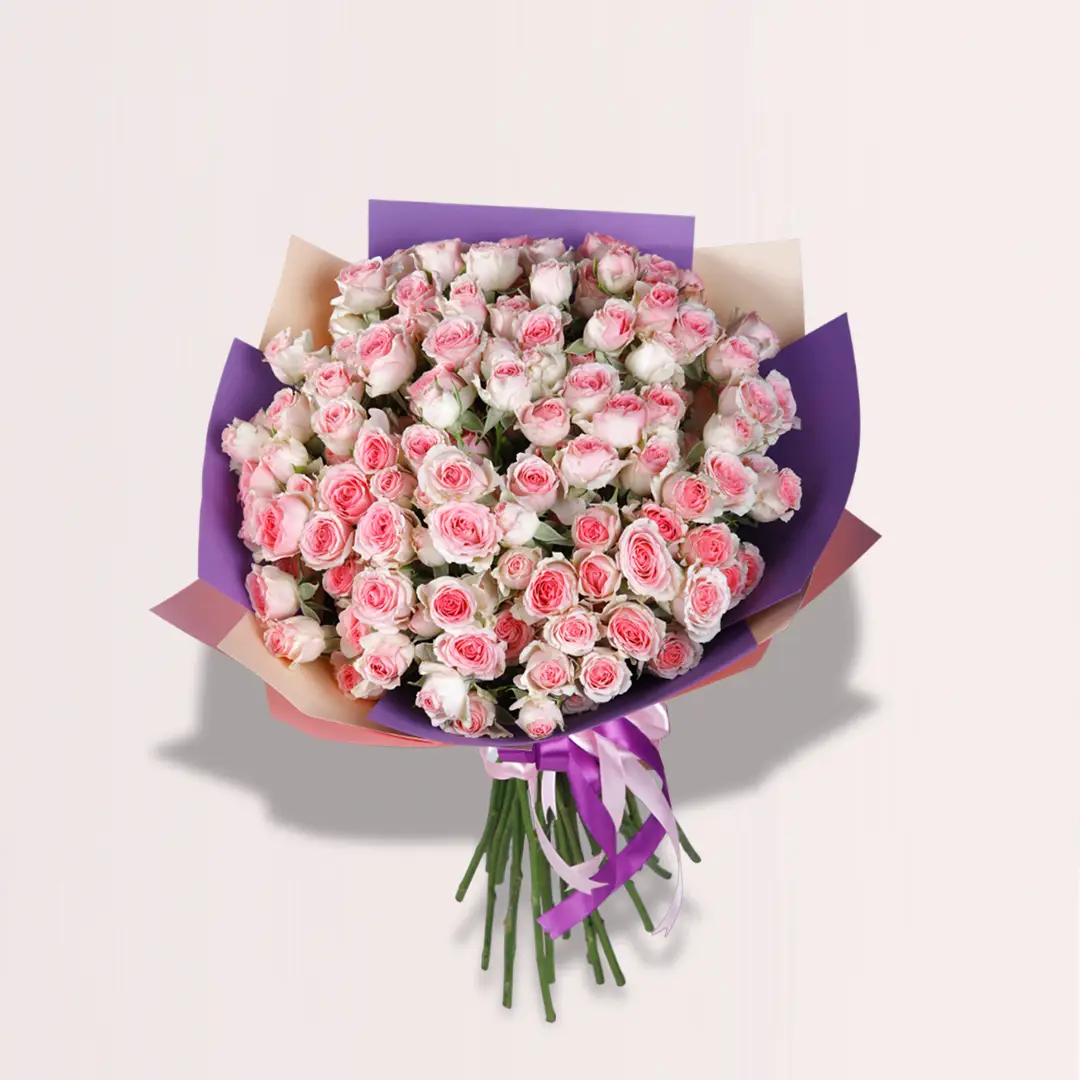Classic Pink Roses Bouquet