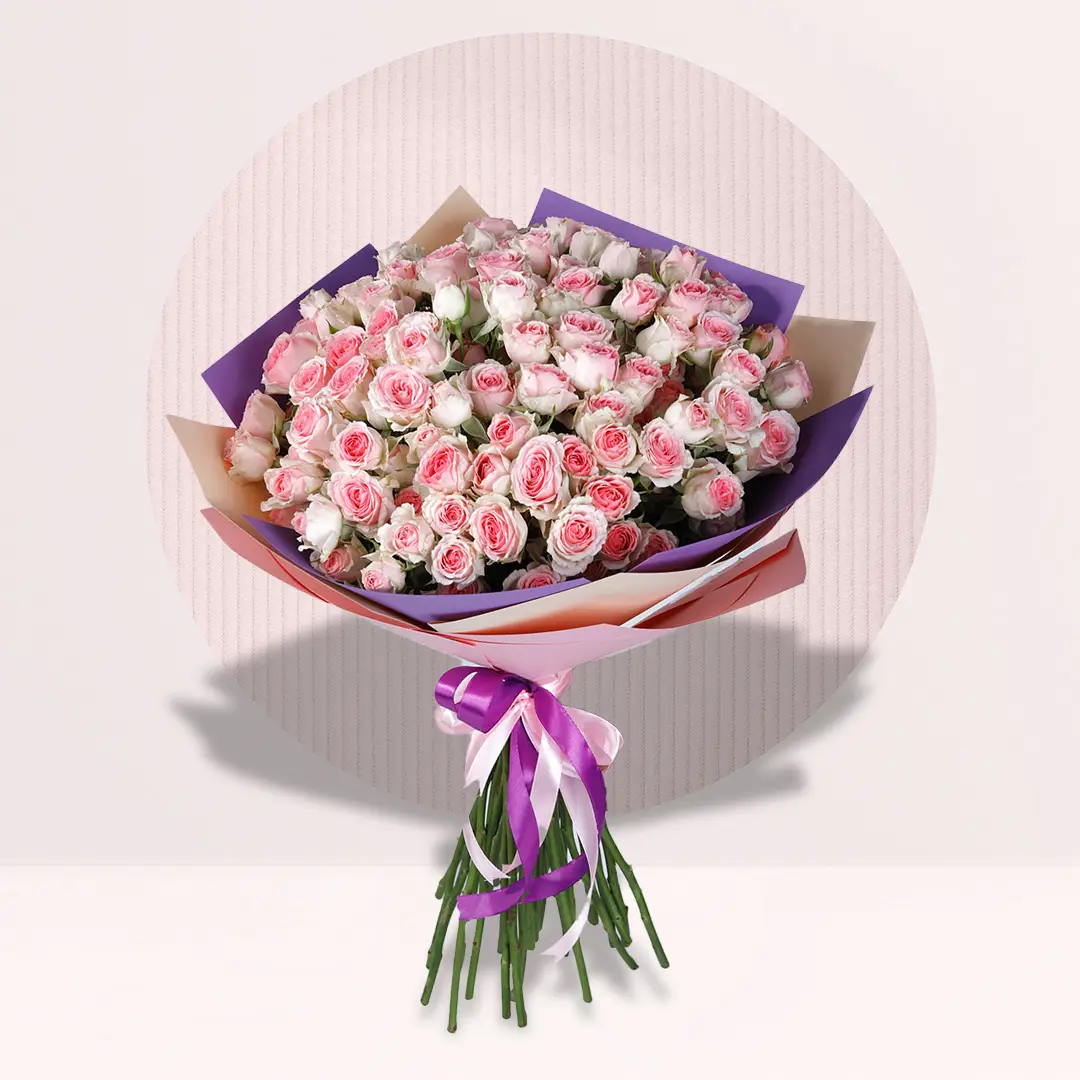 Classic Pink Roses Bouquet
