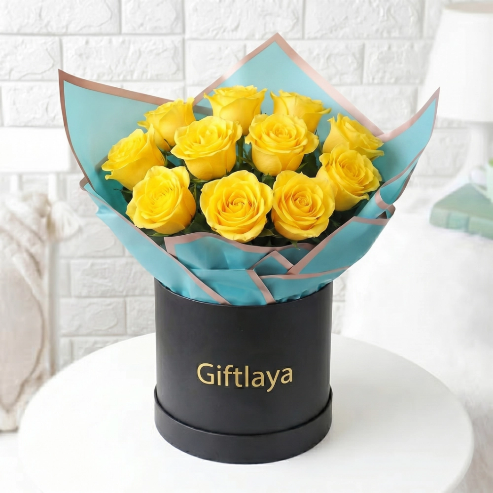 Luxury Yellow Roses Gift Bouquet in UAE