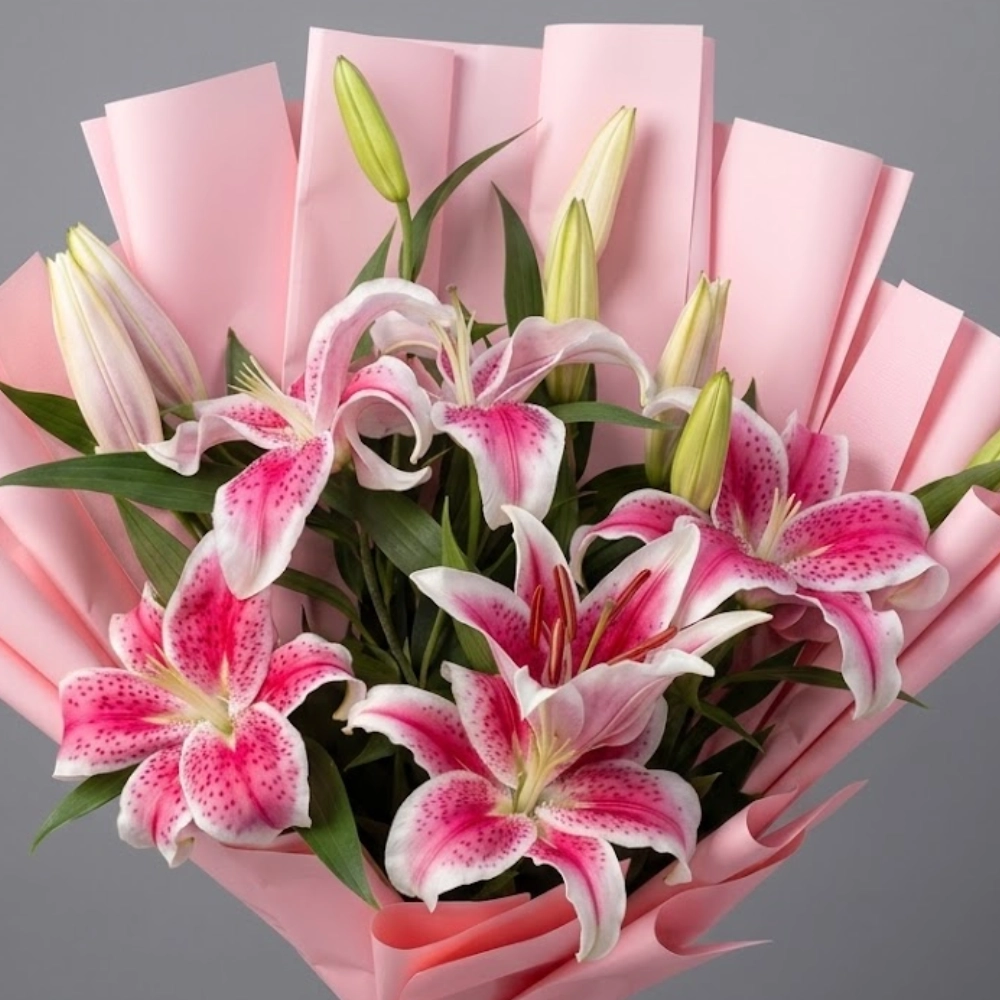 Premium Pink Lily Bouquet for Luxury Gifting in UAE