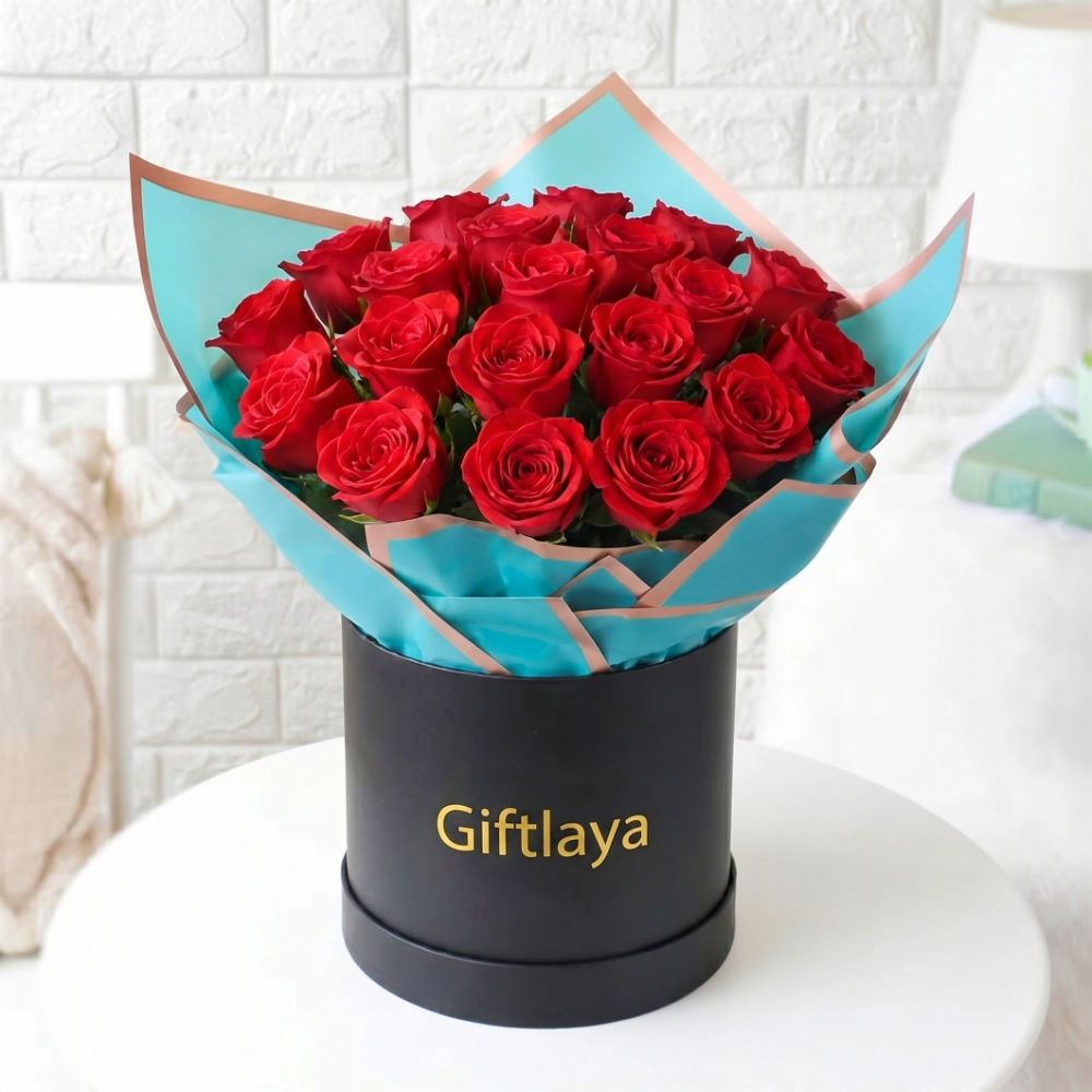 Elegant Bloom Red Roses Bouquet in UAE