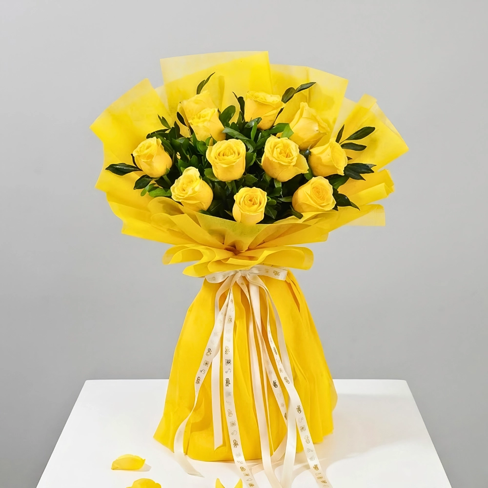Premium Yellow Rose Bouquet in UAE