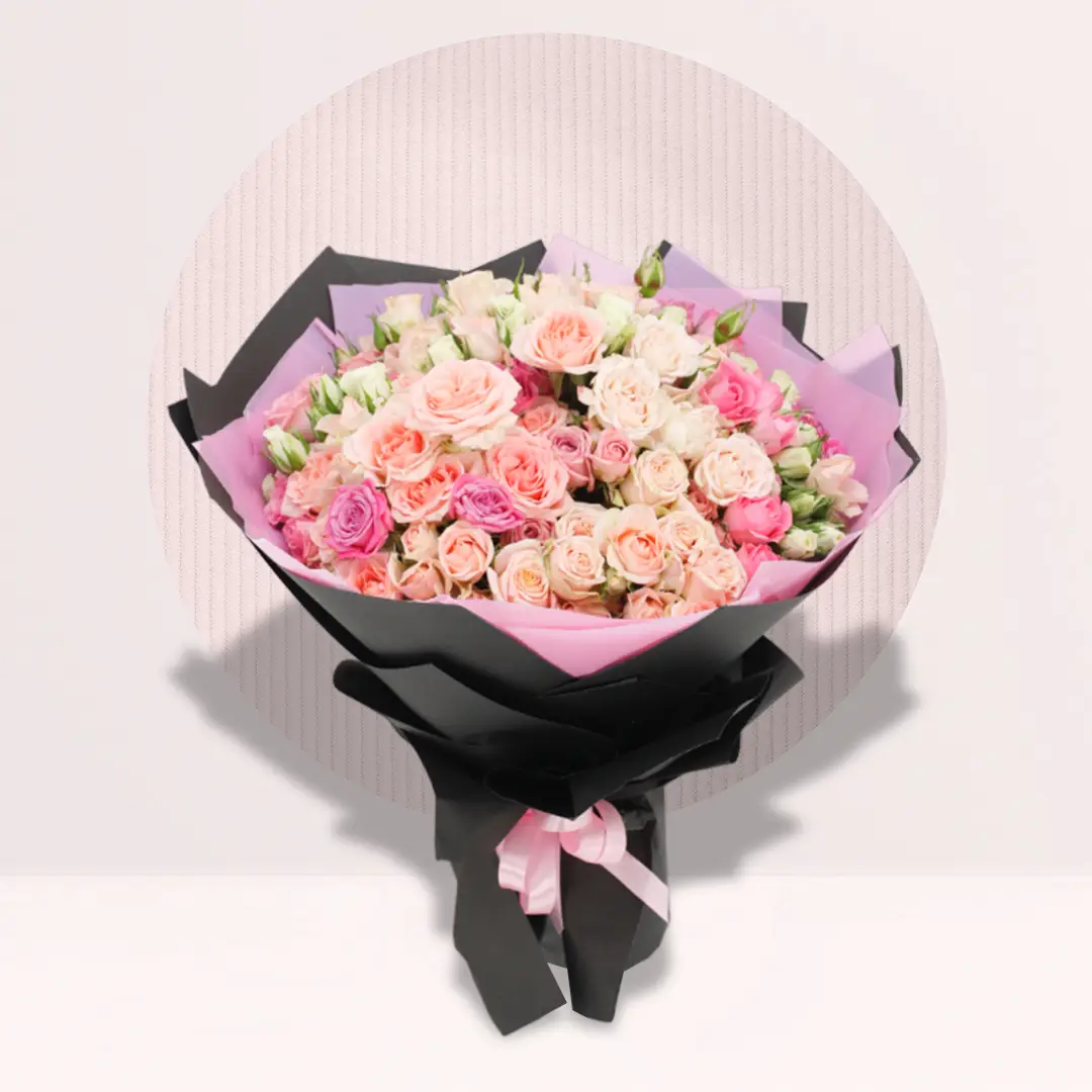 Pastel Pink Rose Bouquet