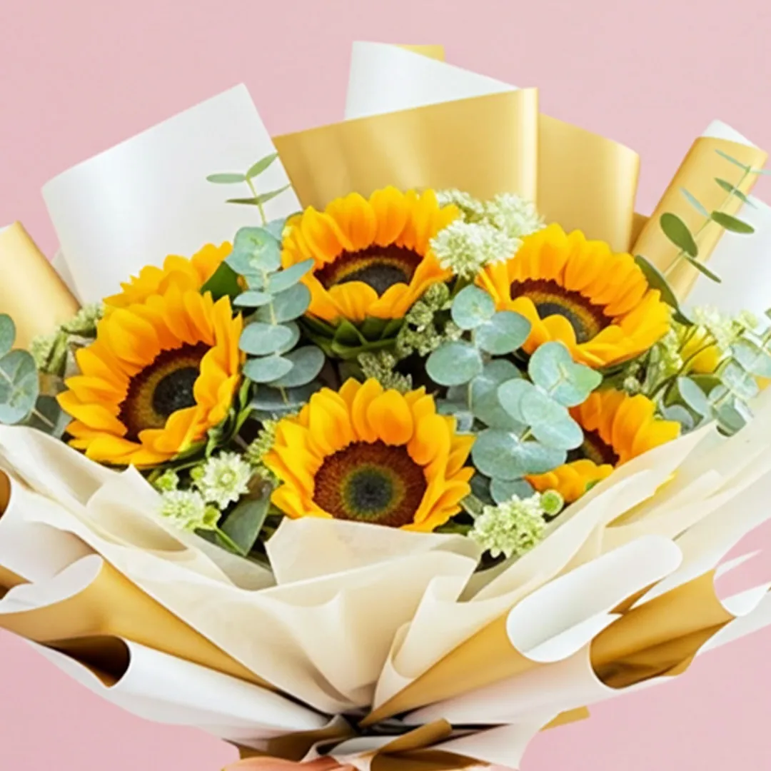 Golden Sunflower Hand Bouquet