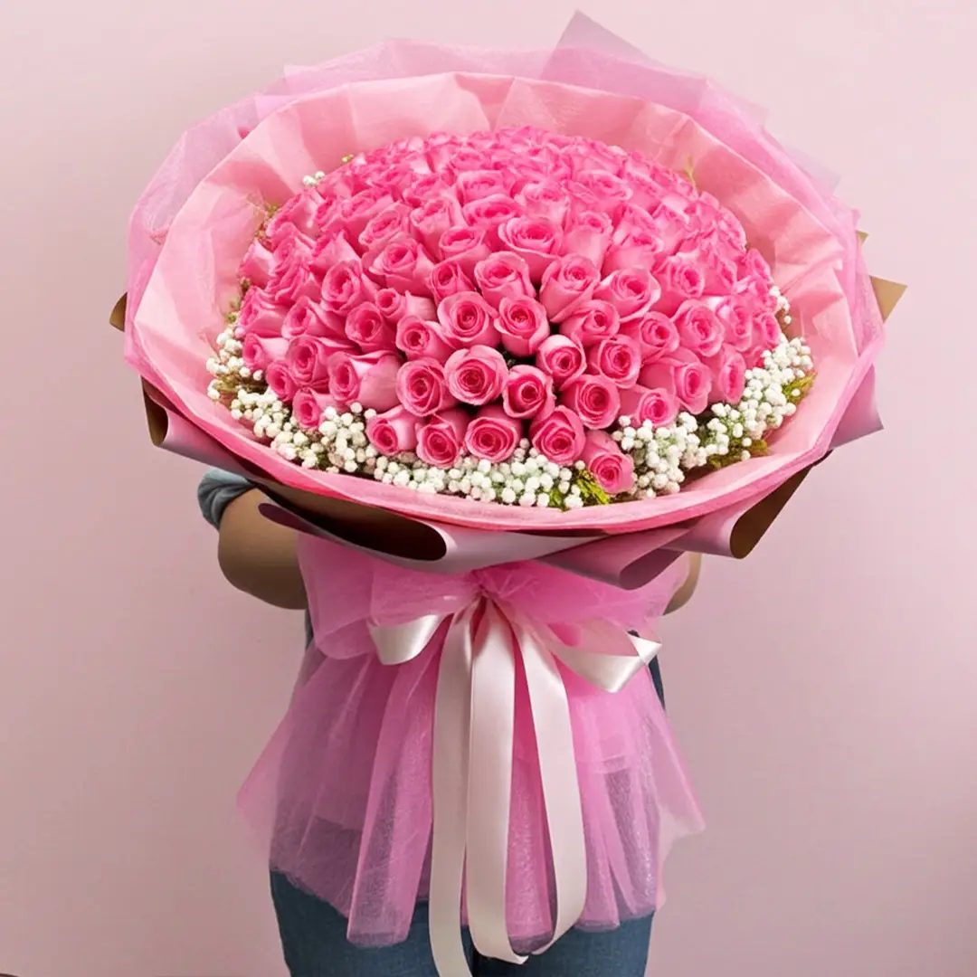Soft Pink Roses Bouquet