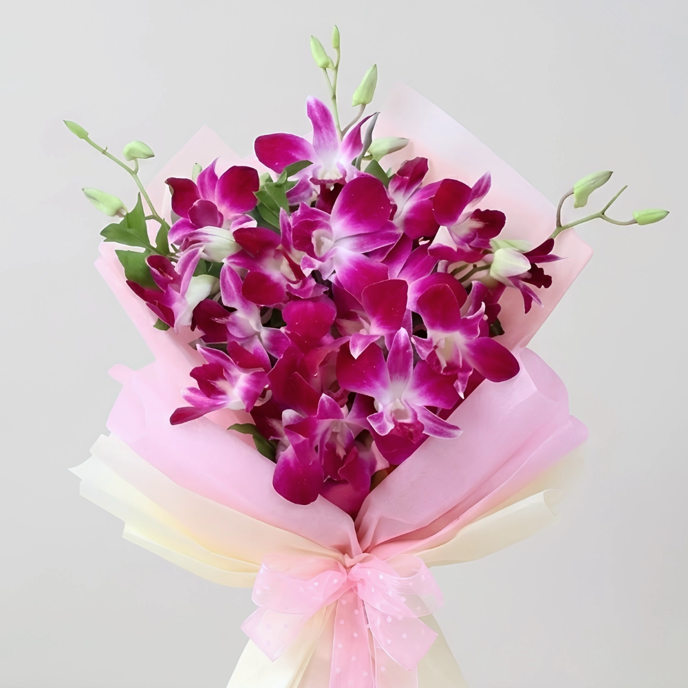 Luxury Purple Orchid Gift Bouquet in UAE