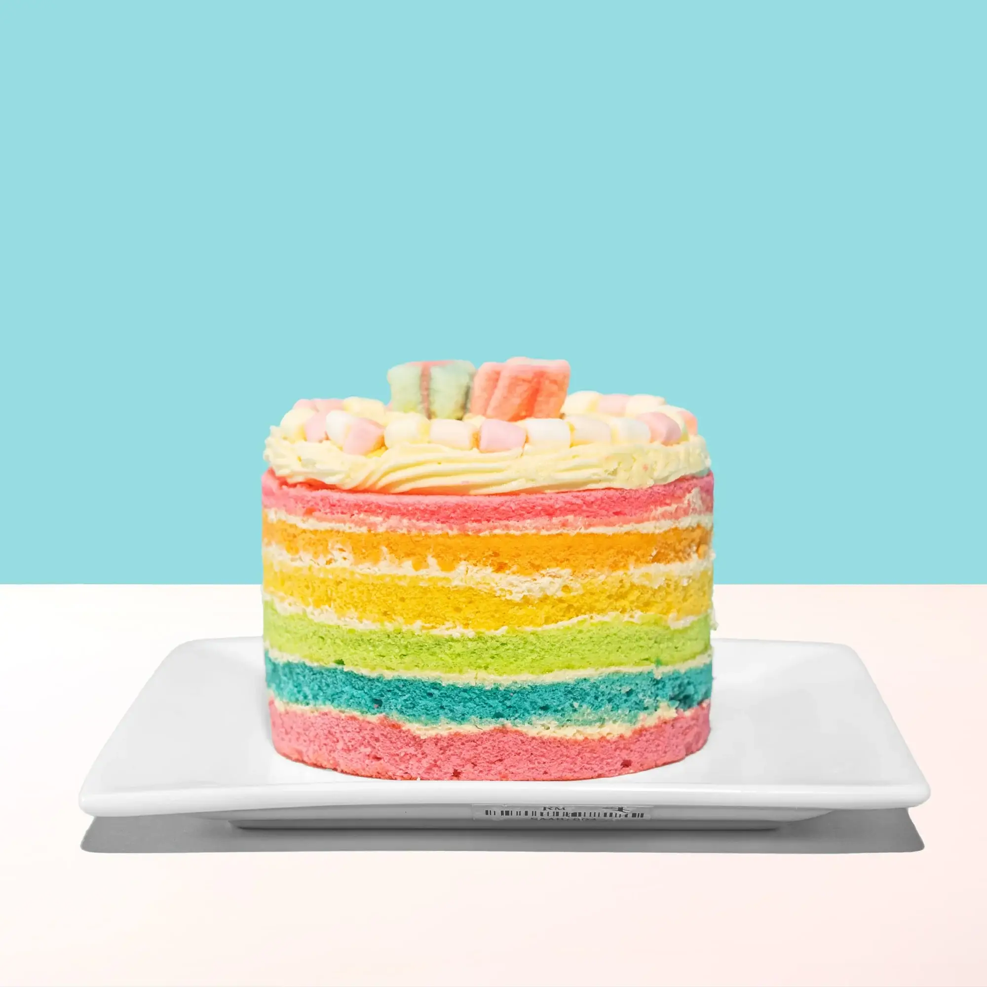 Multi-Color Rainbow Cream Cake