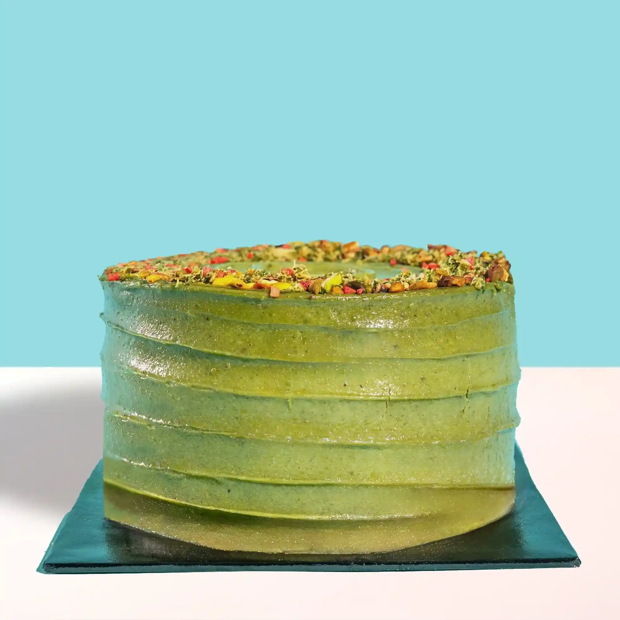 Kunafa Pistachio Delight Cake