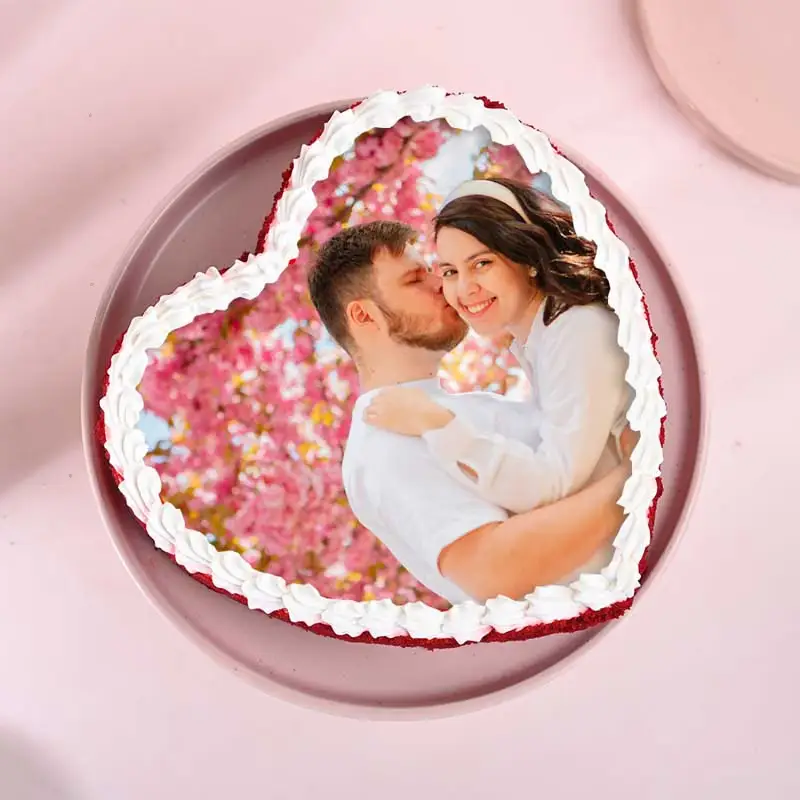 Red velvet customised cake 