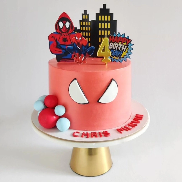 Spider-Man Superhero Birthday Cake