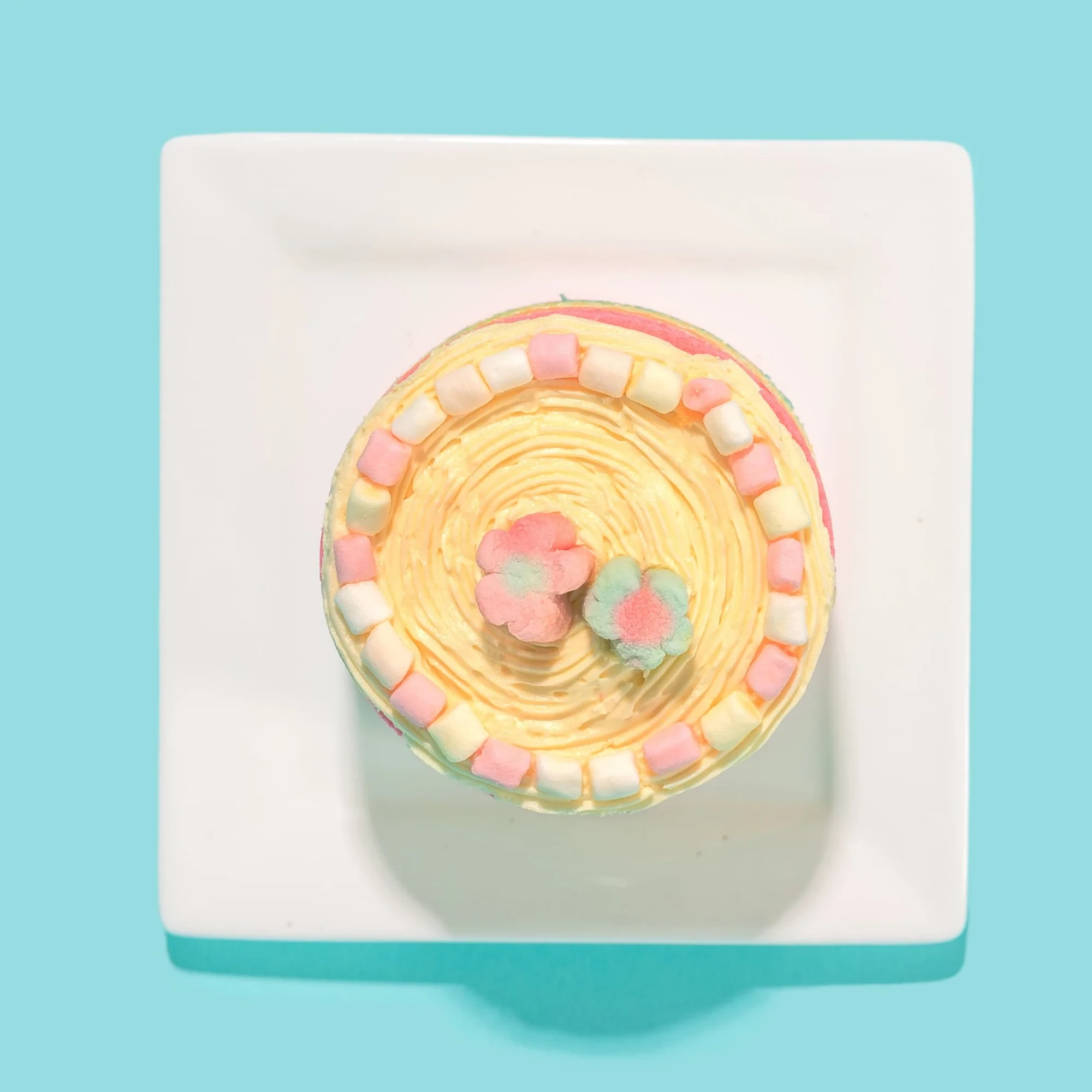 Multi-Color Rainbow Cream Cake