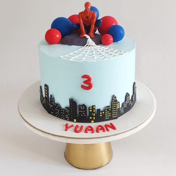 Spider-Man Superhero Birthday Cake