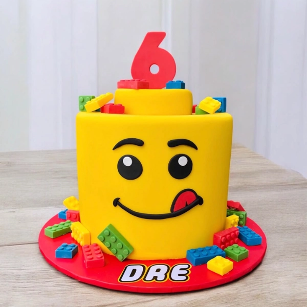 Lego Theme Birthday Cake