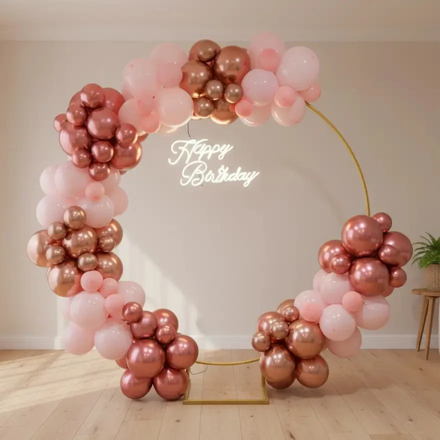 Rose Gold Ring Setup for Birthday