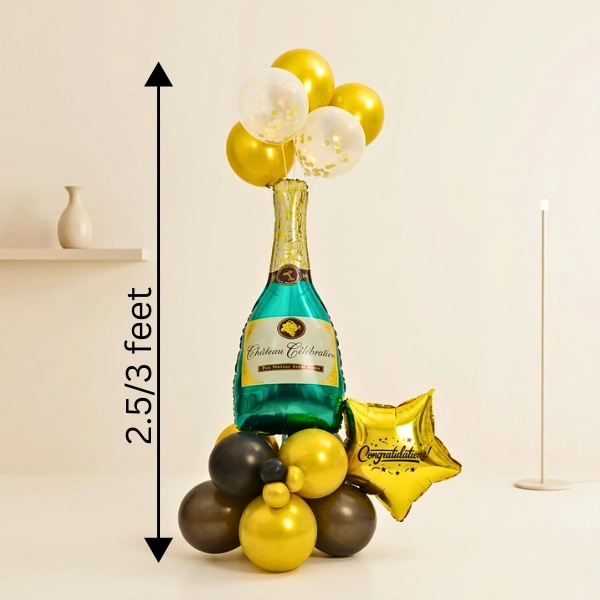 Champagne Celebration Balloon Arrangement