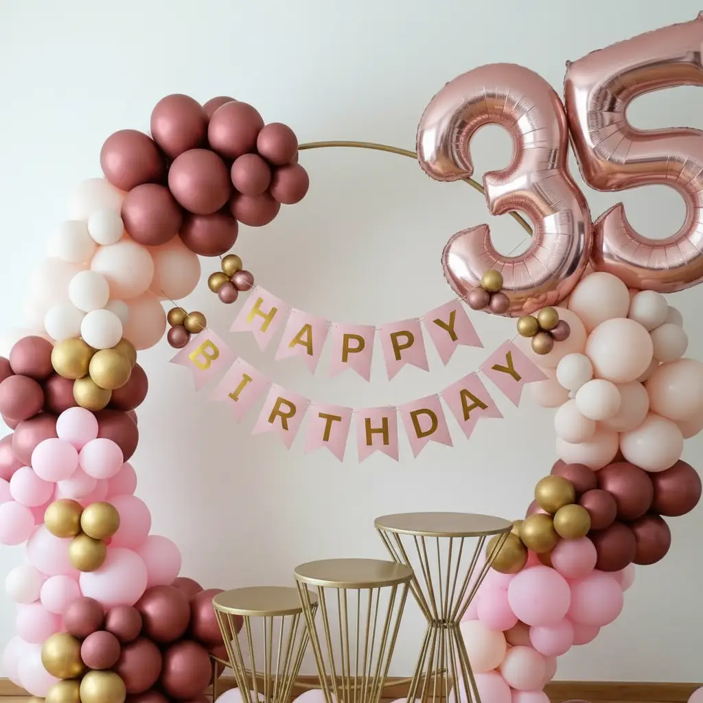Pastel Birthday Ring Decoration
