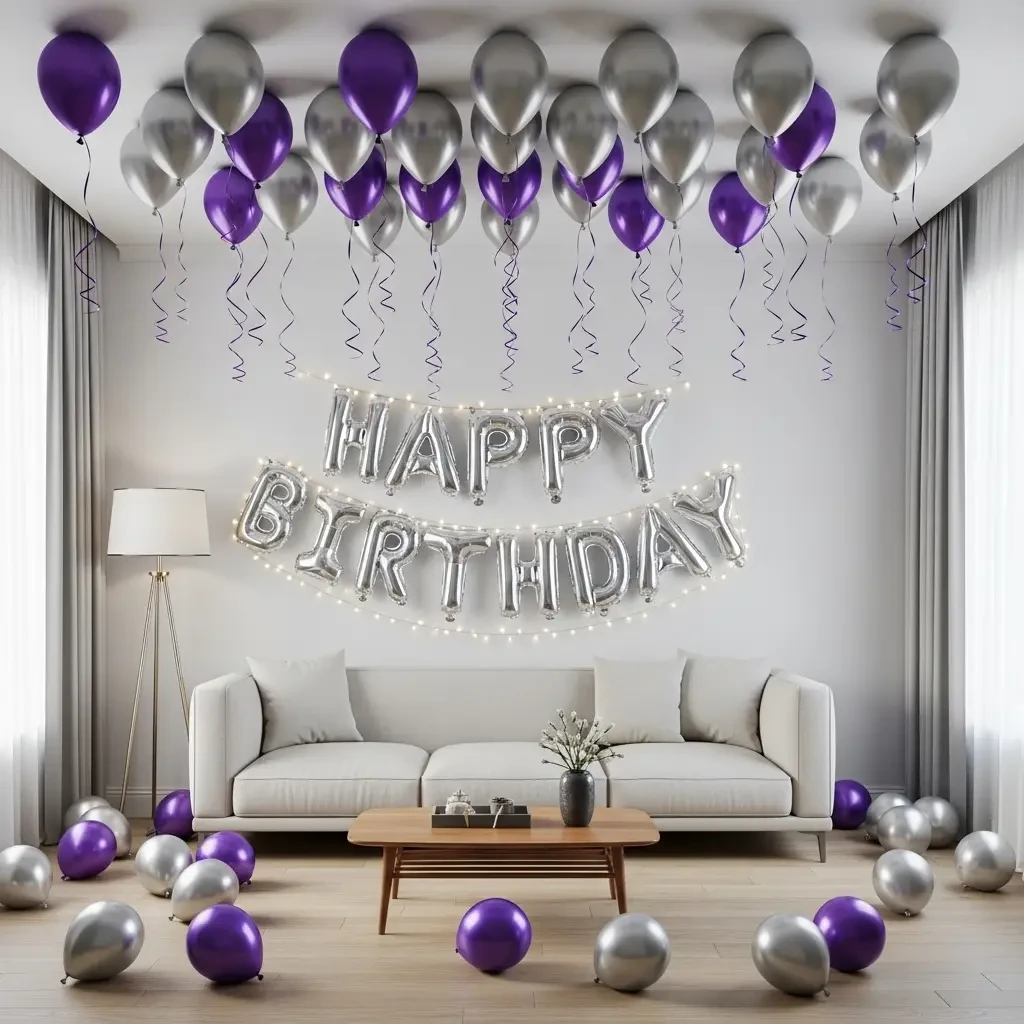 Simple Birthday Room Decoration