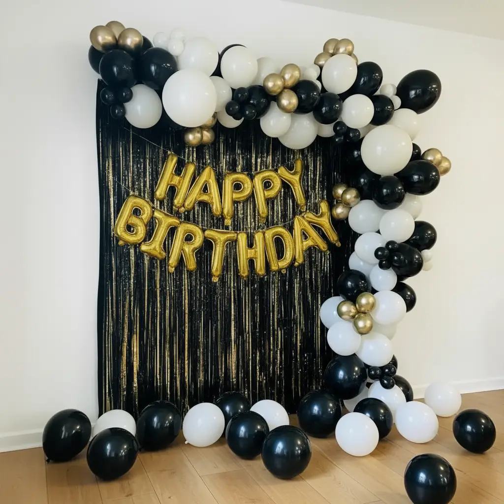 Balloon Wall Decoration for Birthday