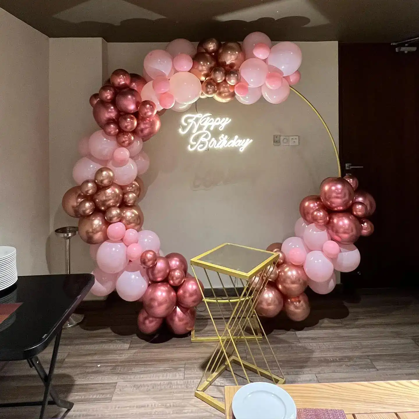 Rose Gold Ring Setup for Birthday