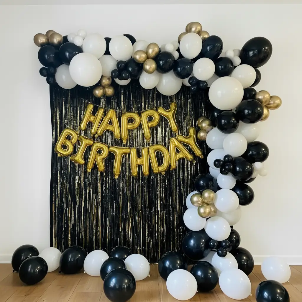 Balloon Wall Decoration for Birthday