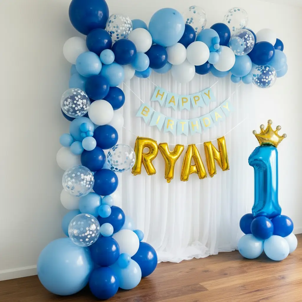 Simple Kids 1st Birthday Decoration