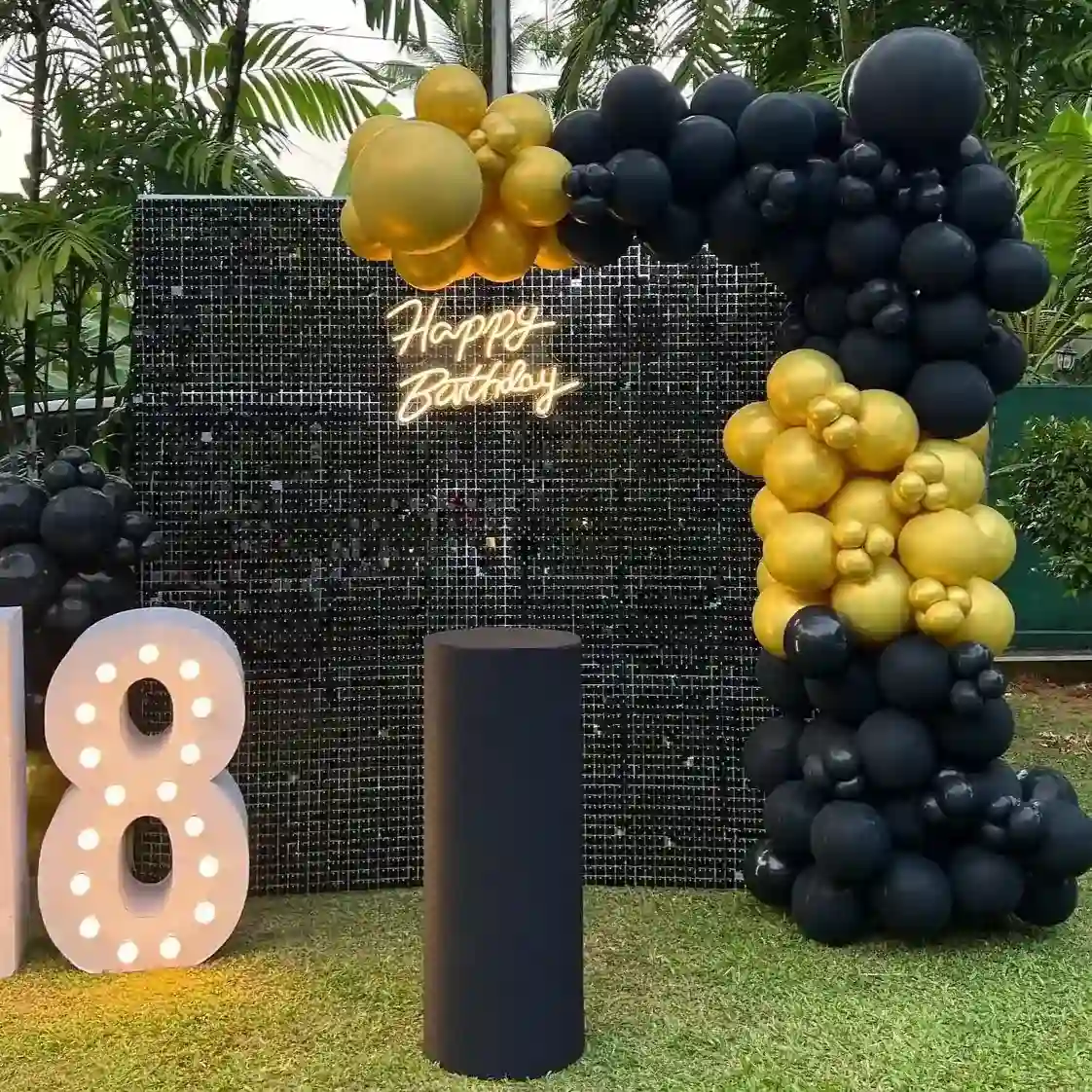 18th Birthday Sequance Outdoor Setup