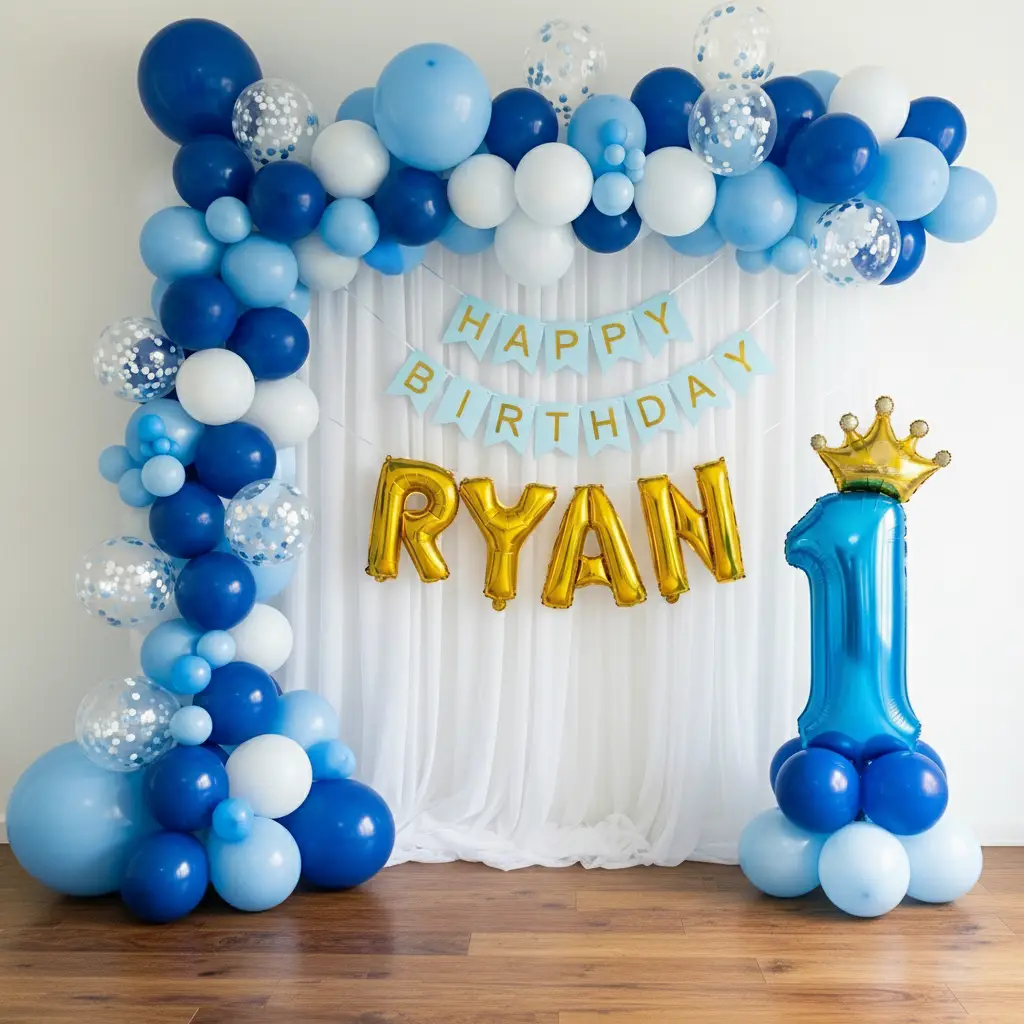 Simple Kids 1st Birthday Decoration
