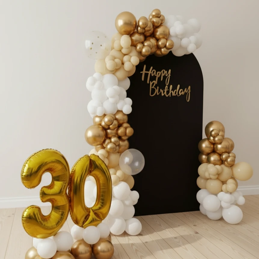 Luxury Birthday Backdrop Decoration
