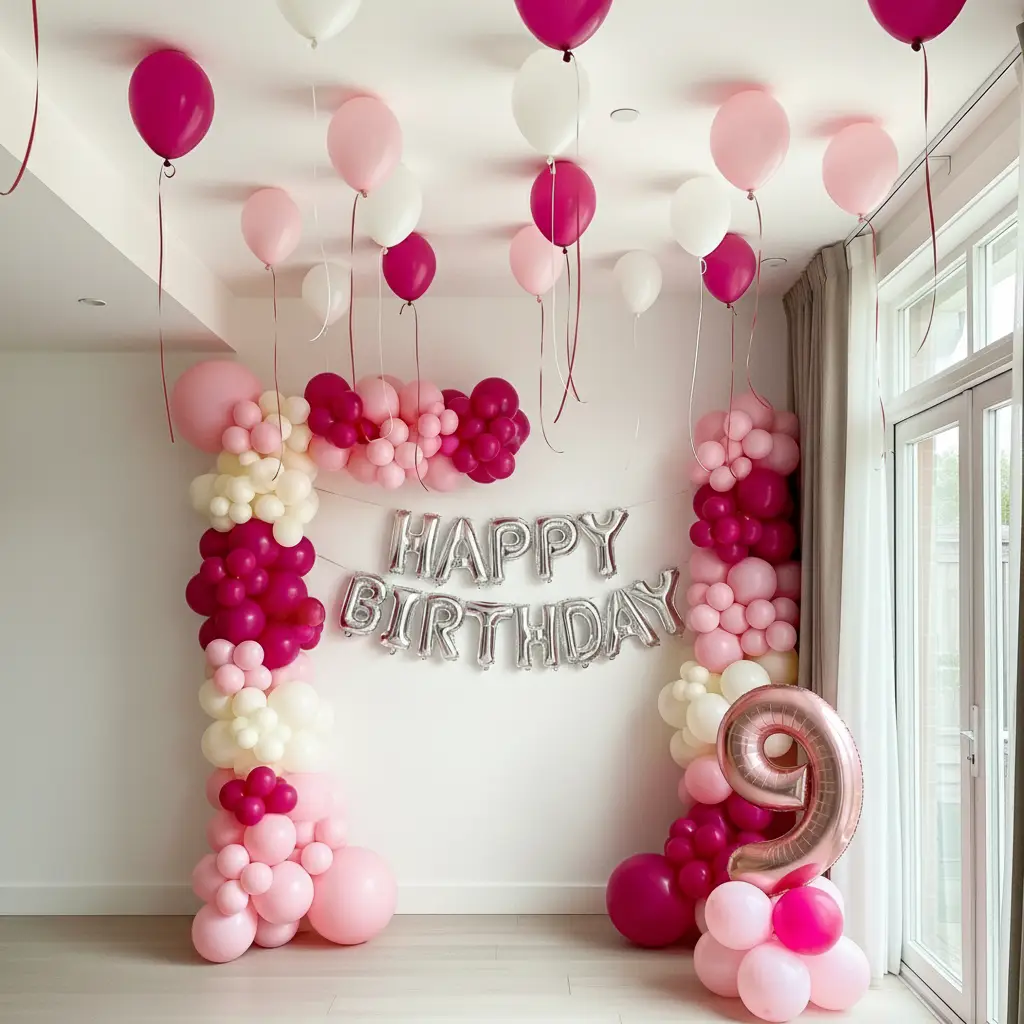 Sweet Pink Birthday Decoration