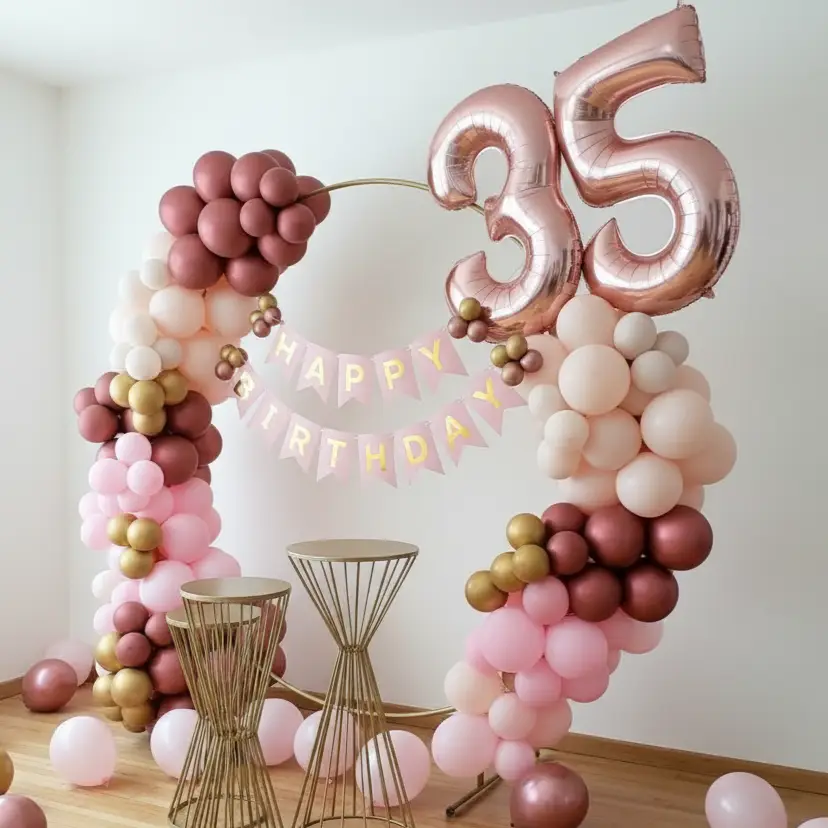 Pastel Birthday Ring Decoration