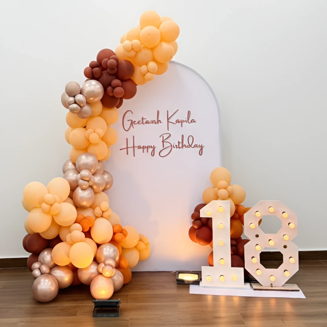 The 18th Birthday Balloon Setup