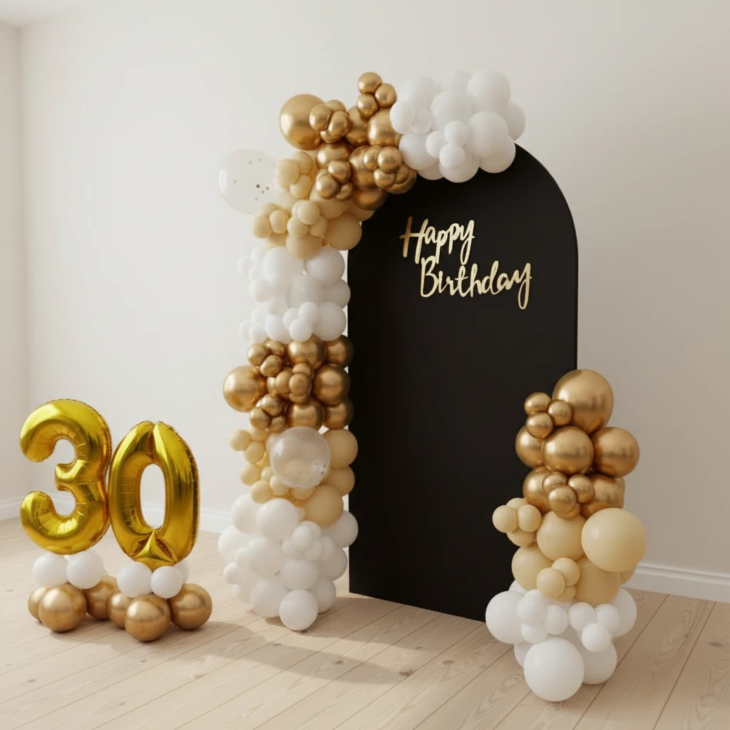 Luxury Birthday Backdrop Decoration