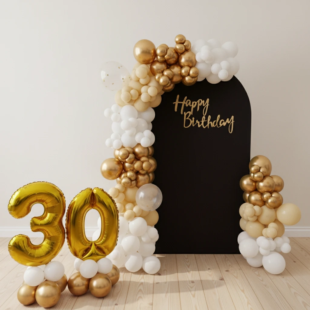 Luxury Birthday Backdrop Decoration