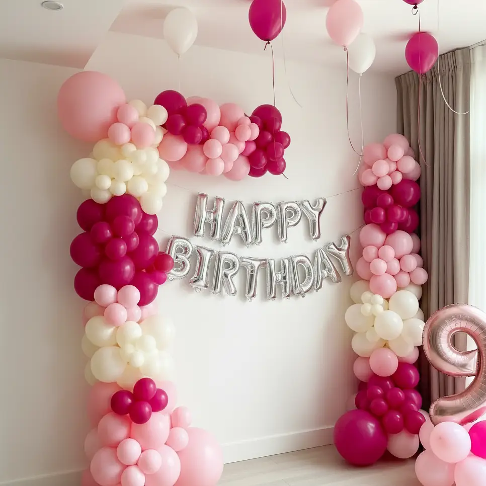 Sweet Pink Birthday Decoration