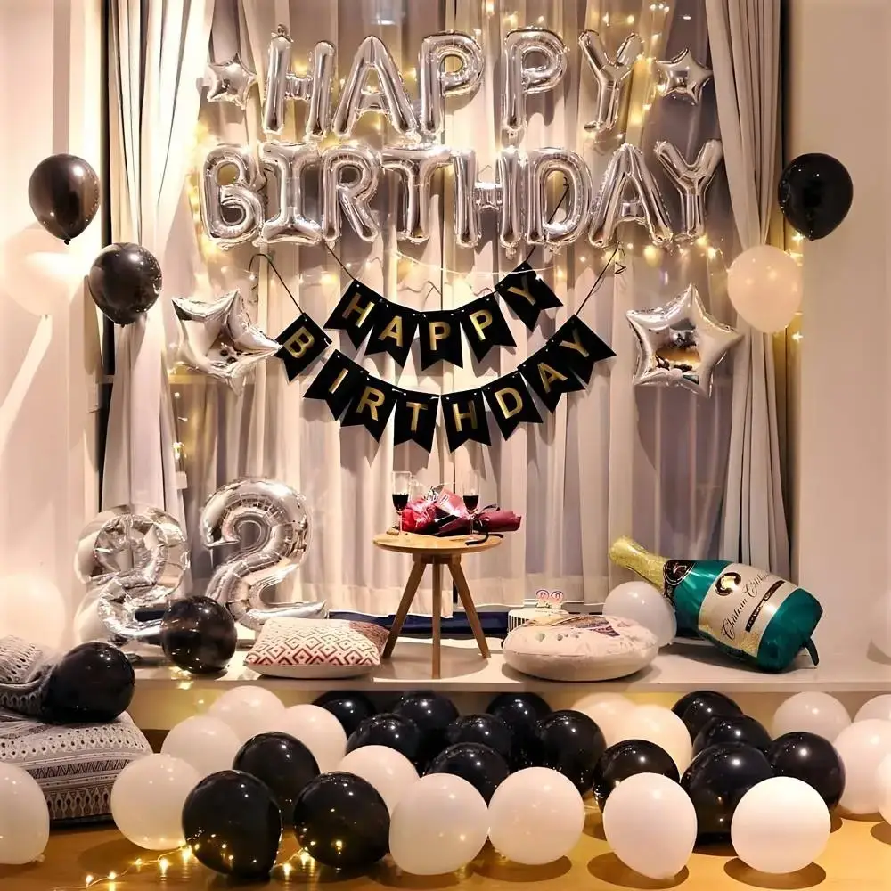 Adult Birthday House Party Setup