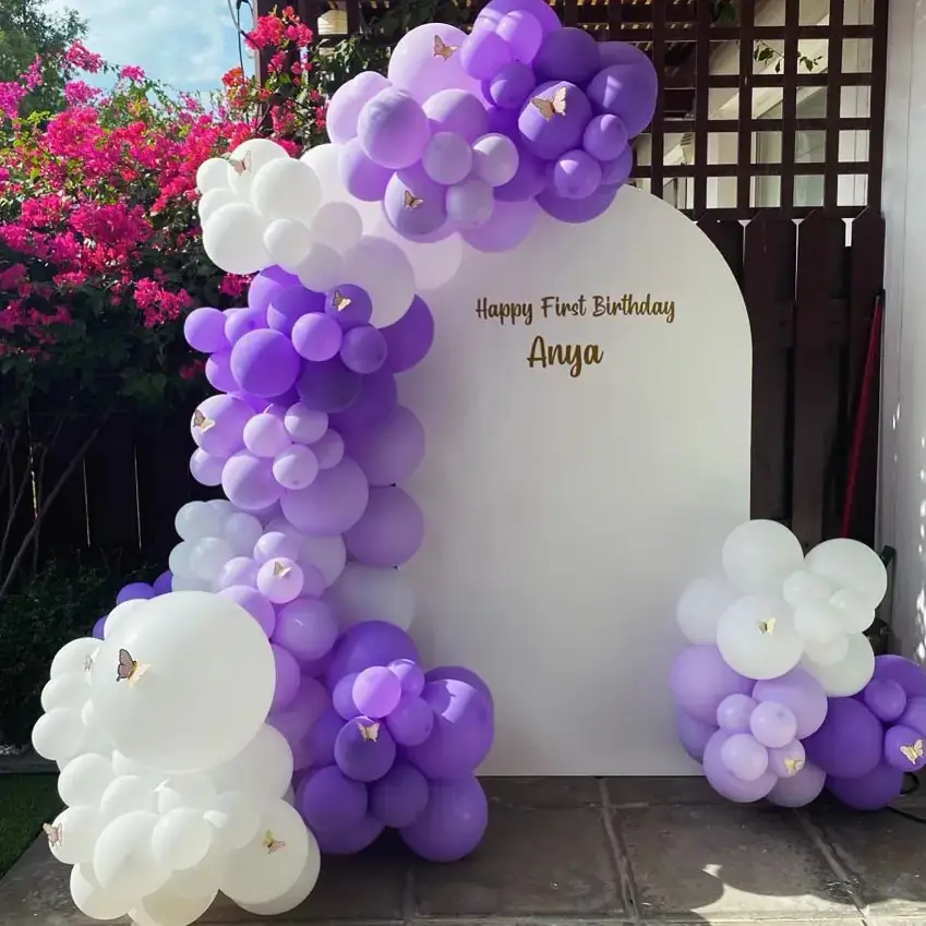 Pastel Balloon Birthday Backdrop