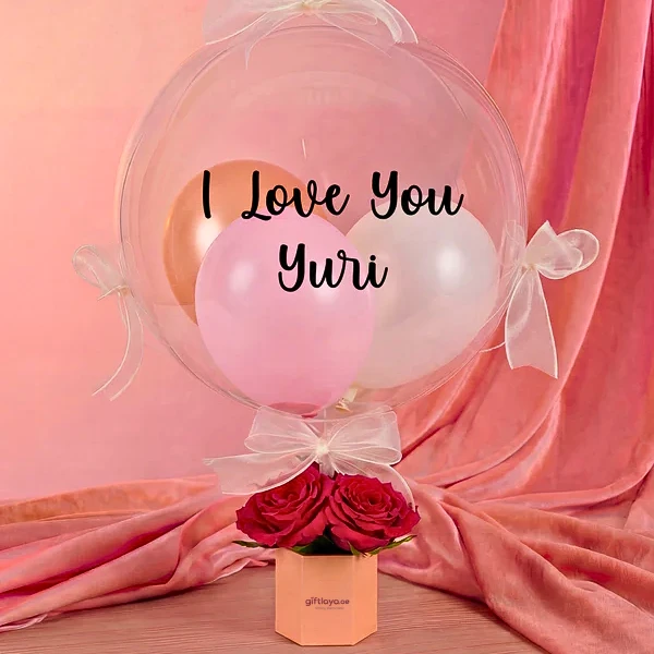 Balloon with Roses
